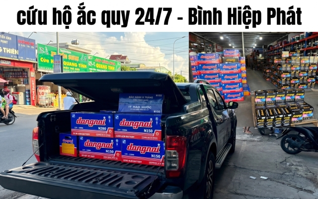 Thay ắc quy tận nơi Bình Dương – Nhanh 15 phút, Giá tốt 24/7