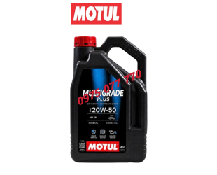 nhớt motul ô tô MULTIGRADE PLUS 20W50 4L, chuyên động cơ xăng, API SP, dòng khoáng , chính hãng