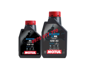 nhớt xe tay ga MOTUL SCOOTER LE 10W40, API SN, JASO MB, Khoáng, chính hãng