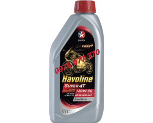 nhớt xe máy số HAVOLINE Super 4T 20W50,API SN, JASO MA2, dòng khoáng, chính hãng