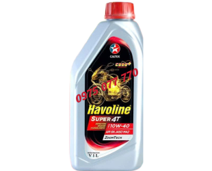 nhớt xe máy số HAVOLINE Super 4T 10W40, API SN, JASO MA2, dòng khoáng, chính hãng