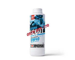 nhớt xe tay ga IPONE KATANA SCOOT 5W40 1L cao cấp, API SM,JASO MB, 100% tổng hợp, chính hãng