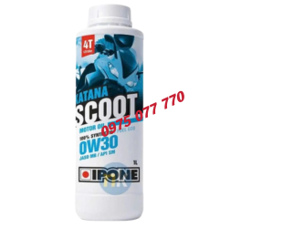 nhớt xe tay ga IPONE KATANA SCOOT 0W30, 1L, API SM,JASO MA2,100% tổng hợp, chính hãng