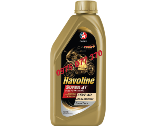 nhớt xe máy số Havoline Super Fully Synthetic 5W40  1L , API SN, JASO MB,100% tổng hợp, chính hãng