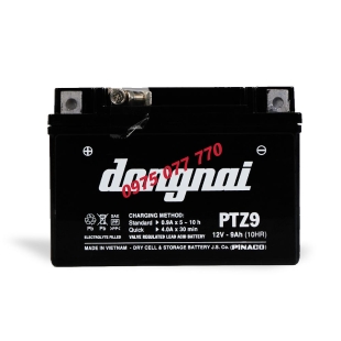 Ắc quy khô miễn bảo dưỡng Đồng Nai PTZ9 - 12V - 9Ah