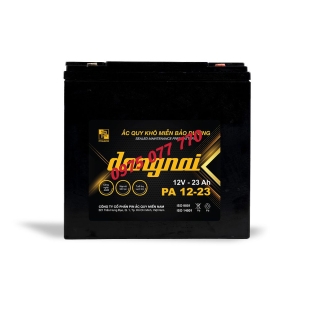 Ắc quy xe máy điện Đồng Nai PA 12-23 - 12V - 23Ah