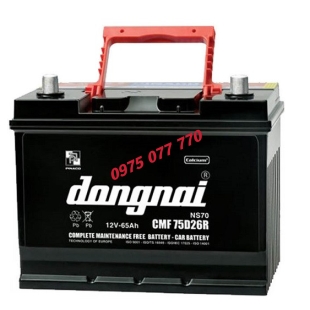 Ắc quy khô miễn bảo dưỡng  Đồng Nai CMF 75D26R  12V-65Ah