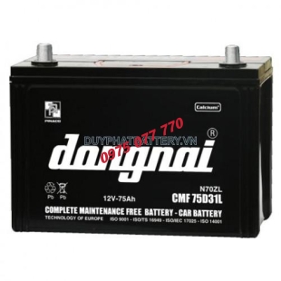 Ắc quy khô miễn bảo dưỡng Đồng Nai CMF 75D31L - 12V  - 75AH