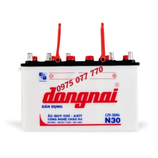 Ắc quy dân dụng Đồng Nai N30 -12V- 30Ah