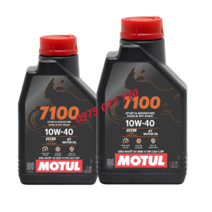 nhớt xe máy số motul 7100 10W40 , API SP, ASO MA2, 100% tổng hợp, chính hãng