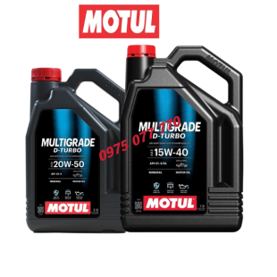  nhớt motul ô tô MULTIGRADE D-TURBO 15W40, chuyên động cơ máy dầu, API CI-4/SL, khoáng,chính hãng