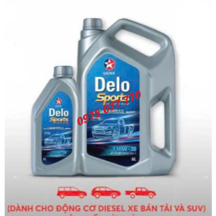 nhớt Havoline  ô tô Delo Sports SynB 10W30(6L+1L), chuyên xe bán tải và SUV, công nghệ tổng hợp, CI-4