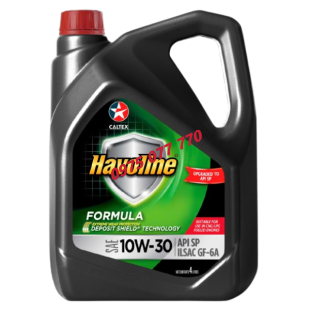 nhớt Havoline Caltex  ô tô Formula 10W30 4L,  chuyên động cơ xăng ,dầu khoáng, API SP