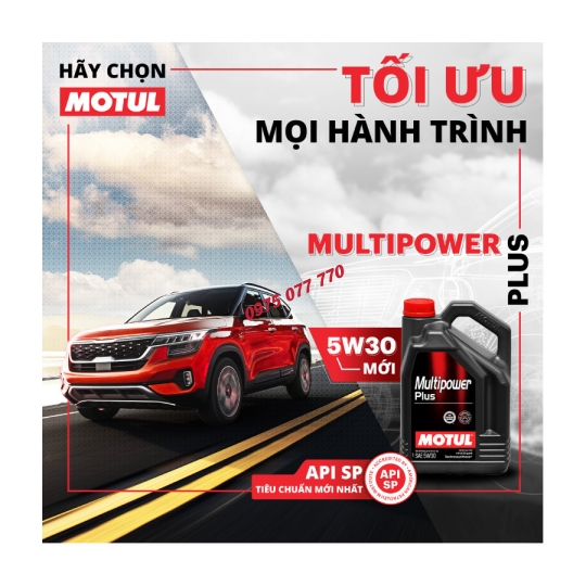Motul dầu nhớt ô tô chuyên động cơ xăng - MULTIPOWER PLUS 5W30 SP 4X4L