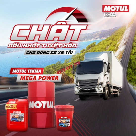 Motul dầu nhớt xe tải - TEKMA MEGA POWER 15W40/ 20W50 API CI-4