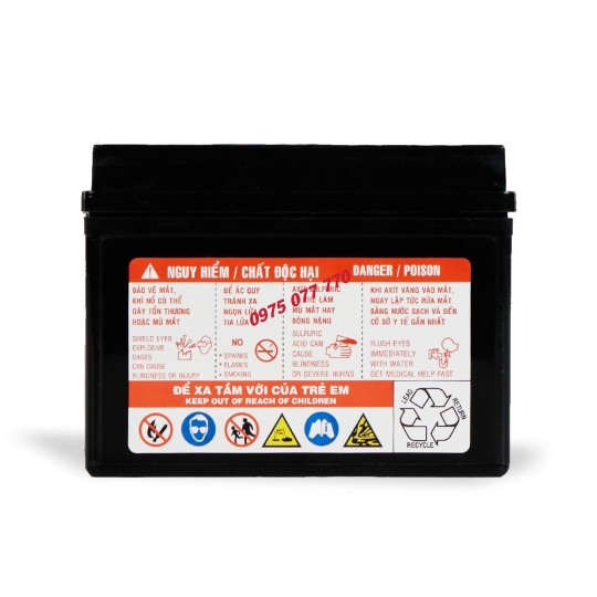 Ắc quy khô miễn bảo dưỡng Đồng Nai PTZ5L - 12V - 4Ah
