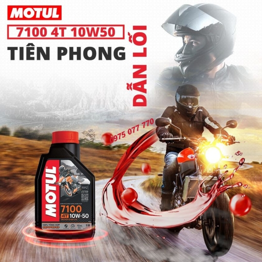 Motul dầu nhớt xe máy phân khối lớn - 7100 4T 10W50 12X1L VN