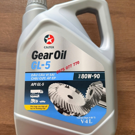 dầu hộp số havoline  Gear Oil GL-5 80W90 4L, 18L