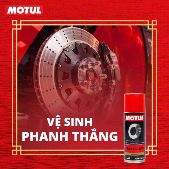 Motul vệ sinh hệ thống phanh thắng ô tô - BRAKE CLEAN 12X0.420L CN
