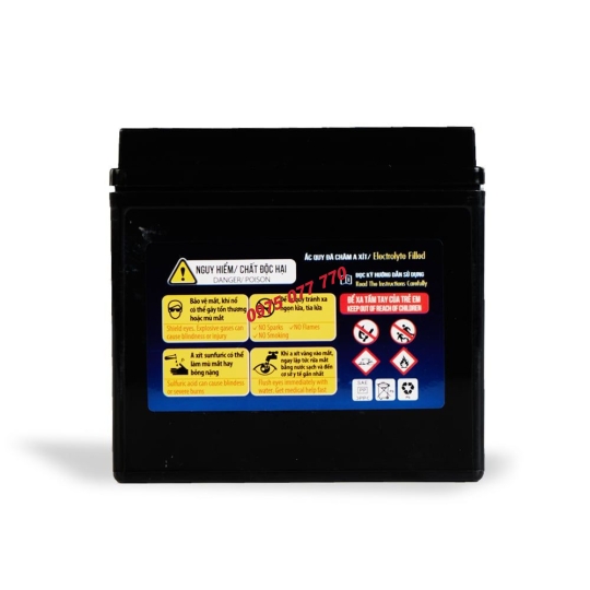 Ắc quy khô miễn bảo dưỡng Đồng Nai PTZ7A - 12V - 7Ah