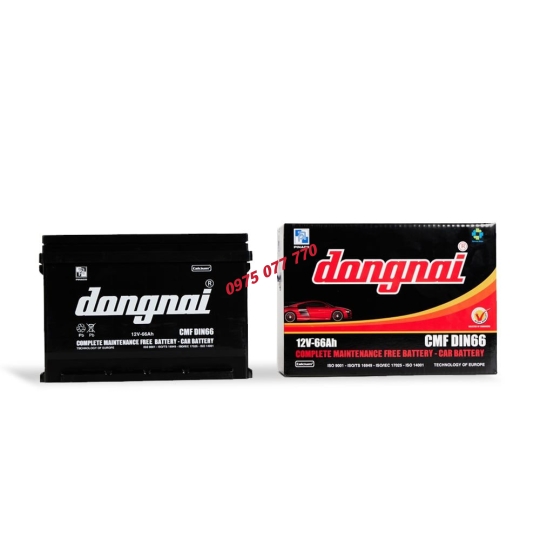 Ắc quy khô miễn bảo dưỡng Đồng Nai CMF DIN66 - 12V - 66Ah