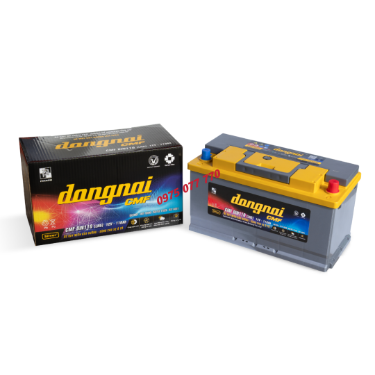 Ắc quy khô miễn bảo dưỡng Đồng Nai CMF DIN110 [LN5] - 12V - 110Ah