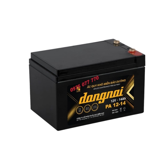 Ắc quy xe đạp điện Đồng Nai PA 12-14 - 12V - 14Ah