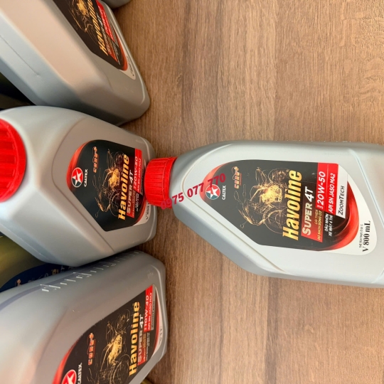 nhớt xe máy số HAVOLINE Super 4T 20W50,API SN, JASO MA2, dòng khoáng, chính hãng