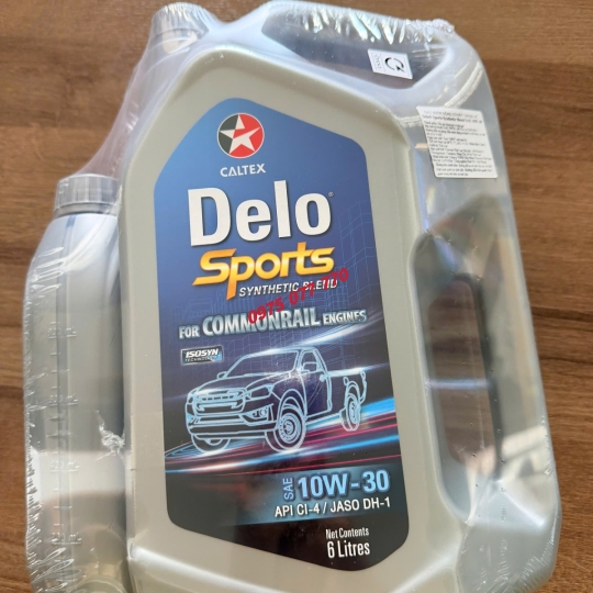 nhớt Havoline  ô tô Delo Sports SynB 10W30(6L+1L), chuyên xe bán tải và SUV, công nghệ tổng hợp, CI-4