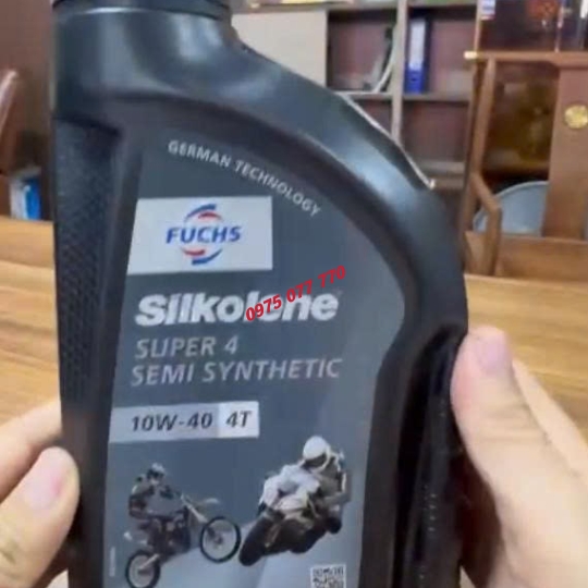 nhớt xe máy số Fuchs Silkolene Super 4 10W40 1L,chính hãng
