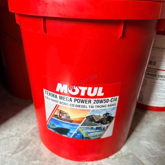 dầu nhớt xe tải Motul TEKMA MEGA POWER CI4 20W50 , 18L, 200L