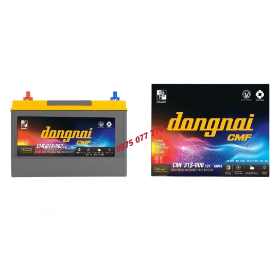  Ắc quy khô miễn bảo dưỡng Đồng Nai CMF 31S-800 - 12V - 100Ah