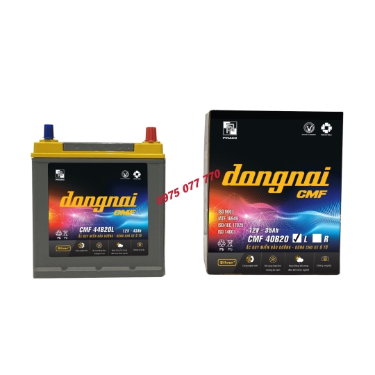 Ắc quy khô miễn bảo dưỡng Đồng Nai CMF 40B20L - 12V - 35Ah