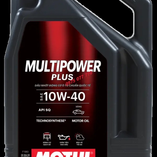 nhớt motul ô tô MULTIPOWER PLUS 10W40  , API API SQ, bán tổng hợp, chính hãng