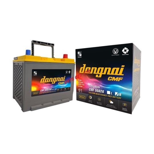 Ắc quy khô miễn bảo dưỡng Đồng Nai CMF 55D26R - 12V - 60Ah