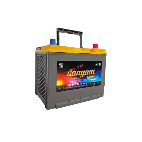 Ắc quy khô miễn bảo dưỡng Đồng Nai CMF 80D26R - 12V - 70Ah 