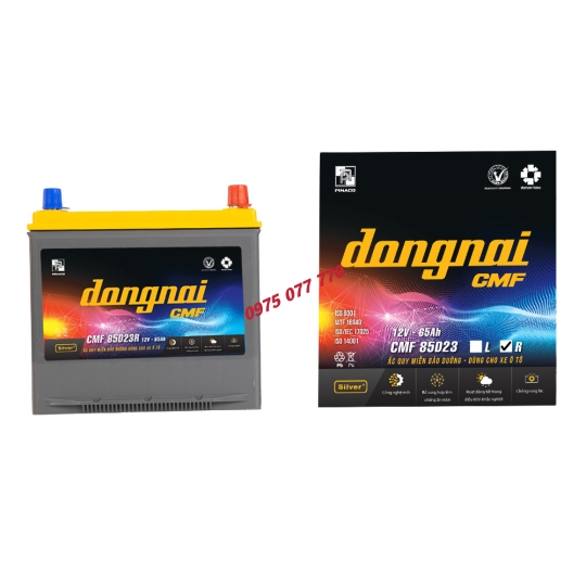 Ắc quy khô miễn bảo dưỡng Đồng Nai CMF 85D23R - 12V - 65Ah