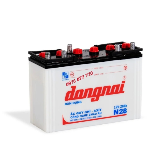 Ắc quy dân dụng Đồng Nai N28 -12V-28Ah