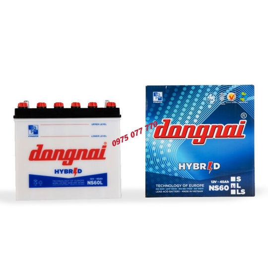 Ắc quy Hybrid Đồng Nai NS60L-12V - 45Ah