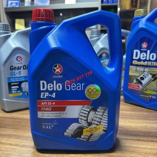 Dầu cầu, dầu hộp số Delo Gear EP-4 140 4L,18L 