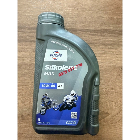 nhớt xe máy số FUCHS SILKOLENE MAX 10W40 1L, chính hãng