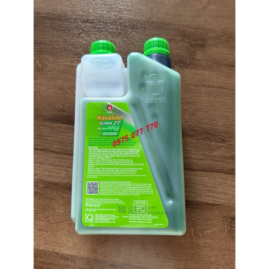 nhớt 2 thì máy cắt cỏ CALTEX HAVOLINE Super 2T (Nhớt 2T máy cưa, cắt cỏ)