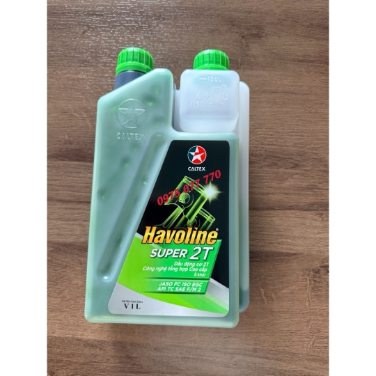 nhớt 2 thì máy cắt cỏ CALTEX HAVOLINE Super 2T (Nhớt 2T máy cưa, cắt cỏ)