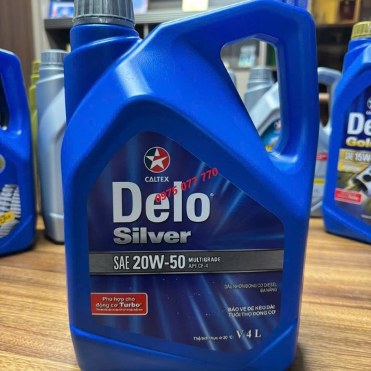 nhớt Havoline ô tô Delo Silver Muiltigrade 20W50 chuyên dùng cho máy dầu , tiêu chuẩn API CF-4, dòng khoáng