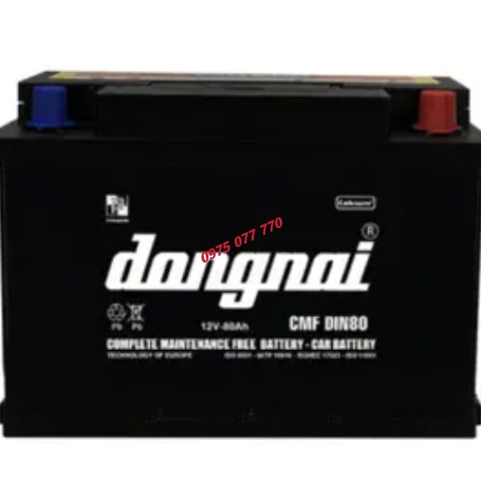  Ắc quy khô miễn bảo dưỡng  Đồng Nai CMF DIN80 - 12V-80Ah