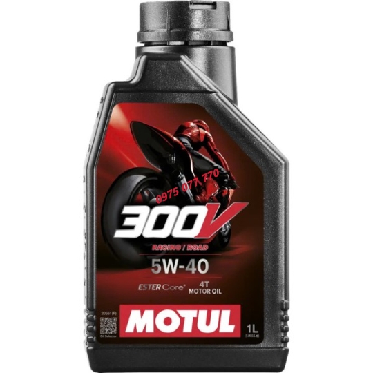 Motul dầu nhớt xe máy phân khối lớn -  300V FACTORY LINE ROAD RACING 5W40 12X1L