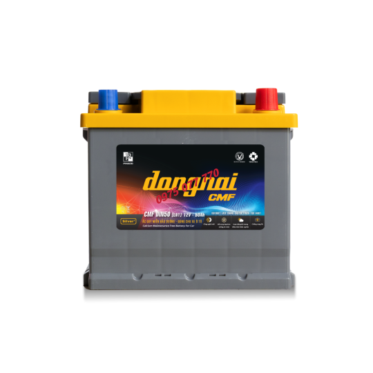 Ắc quy khô miễn bảo dưỡng Đồng Nai CMF DIN50 [LN1] - 12V - 50Ah