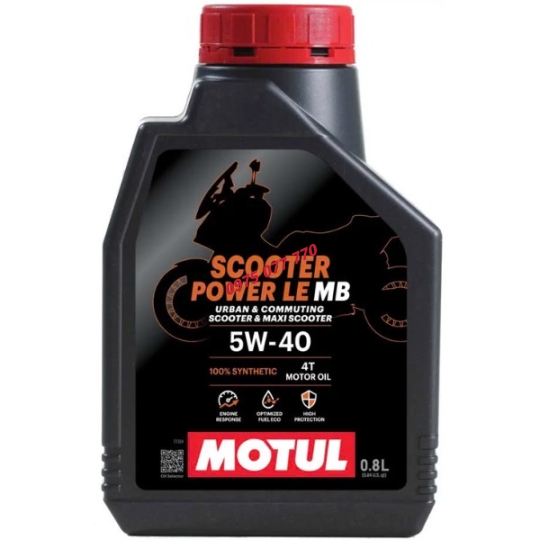 Motul dầu nhớt xe tay ga -  SCOOTER POWER LE 4T 5W40 20X0.8L VN