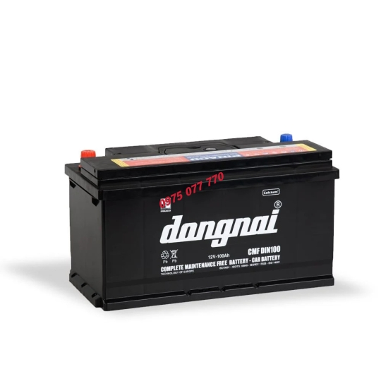 Ắc quy khô miễn bảo dưỡng Đồng Nai CMF DIN100 - 12V - 100Ah