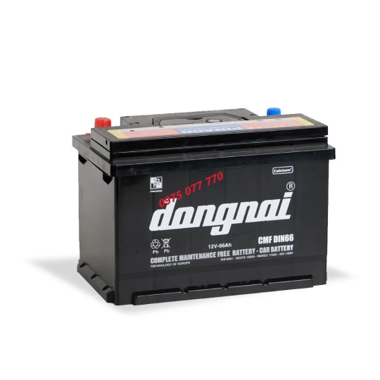 Ắc quy khô miễn bảo dưỡng Đồng Nai CMF DIN66 - 12V - 66Ah